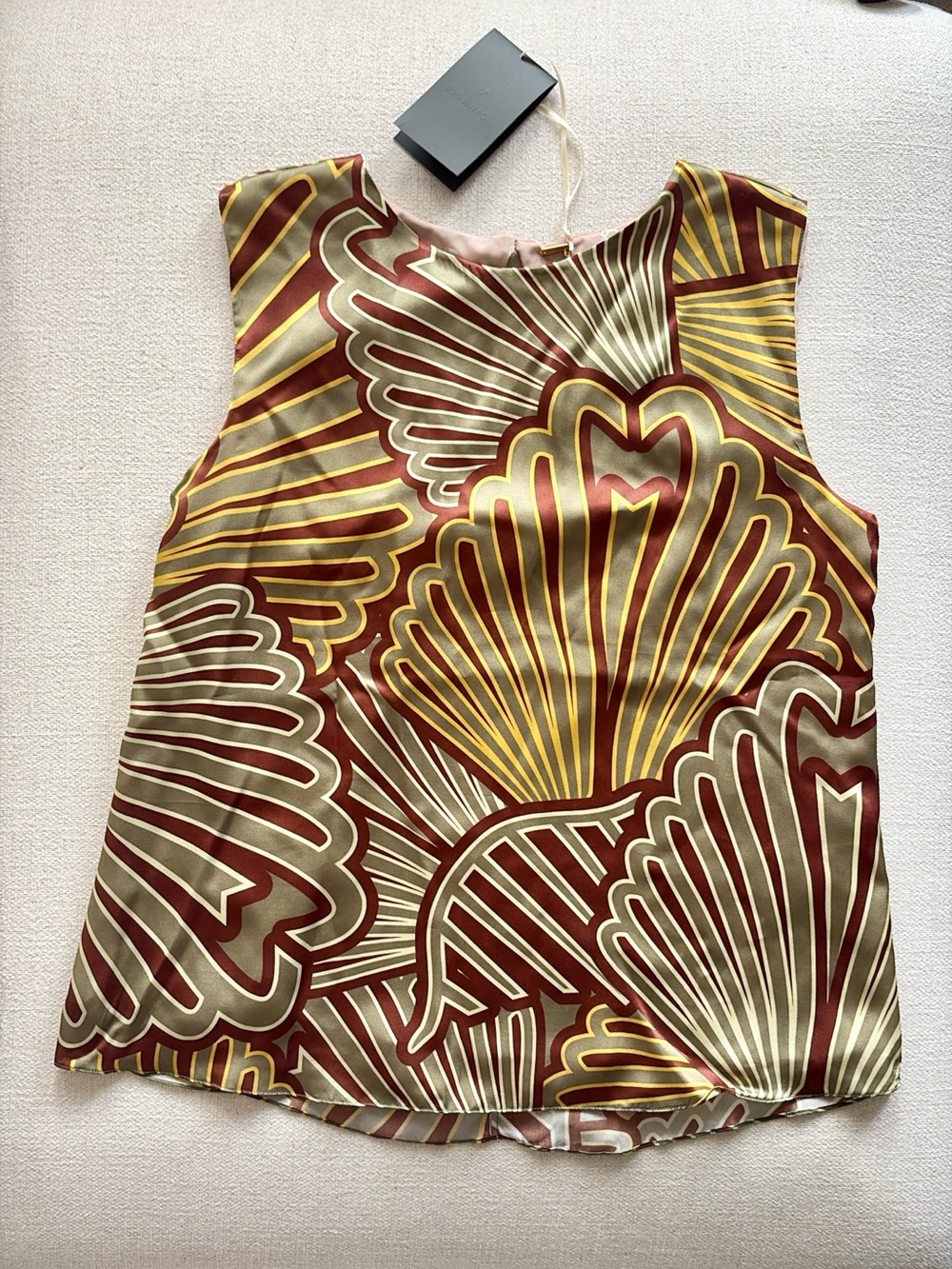 Juan de Dios Penelope del Mar the silvia satin silk blouse size 4